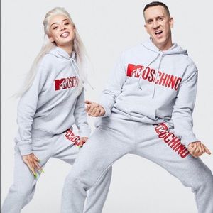 MOSCHINO x H&M joggers MTV sweats gray S M unisex